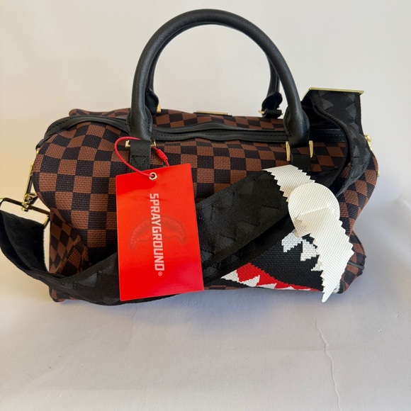Sprayground Kyotoknit Sharks in Paris Mini Duffel - Picture 7 of 11